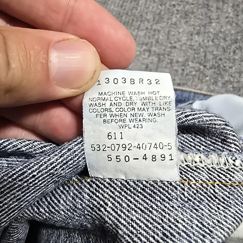 Vintage 90s Levis 550 Jeans Mens‎ 36x32 Blue Relaxed Tapered Stonewash USA 34x31